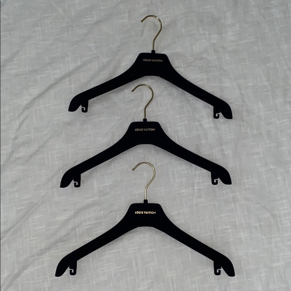 3 Louis Vuitton Navy Velvet Blouse Skirt Hangers
